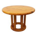 Table � manger ronde scandinave vintage rainer daumiller en pin ann�es 60