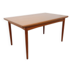 Table  manger scandinave rectangulaire vintage dyrlund des annes 60 teck