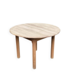 Table  manger scandinave rnove en bois massif teck