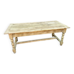 Table  manger style monastre chne naturel brut