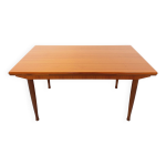 Table à manger style scandinave vintage des années 50 60 en teck avec rallonges Table à manger style scandinave vintage des années 50 60 en teck avec rallonges