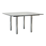 Table � manger tubulaire chrom�e