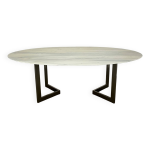 Table marbre ovale annes 70