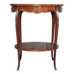 Table en marqueterie avec tiroirs, table d'appoint, marquant p xviiie style