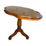 Table en merisier - pied central sculpt