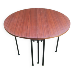 Table modulable à système accordéon 1970 Table modulable à système accordéon 1970