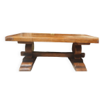 Table de monastre bois massif chne 2. 00m x 90l 75 cm hauteur