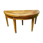 Table en noyer demi lune poque louis xvi