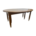 Table ovale à 6 pieds, 3 allonges, 12 personnes Table ovale à 6 pieds, 3 allonges, 12 personnes