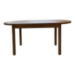 Table ovale années 70 en pin les arcs Table ovale années 70 en pin les arcs