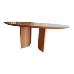 Table ovale arco 1998 en h�tre 180 x 113 avec 2 rallonges