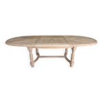 Table ovale extensible en chêne massif rénovée Table ovale extensible en chêne massif rénovée
