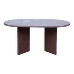 Table ovale en marbre corail