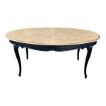 Table ovale avec rallonge intégrée Table ovale avec rallonge intégrée