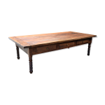 Table de passementier  tiroirs bois noyer, france lyon 1880'