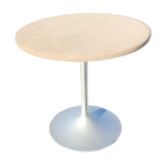Table pied tulipe en fonte d'aluminium vers 1960 / 70