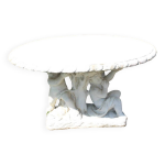 Table en pierre, table de jardin en pierre sculpture