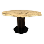 Table plateau marbre avec pied eric maville Table plateau marbre avec pied eric maville