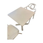 Table pliante blanche 70x70