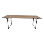 Table pliante bois & mtal