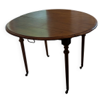 Table pliante et extensible en merisier style louis xvi