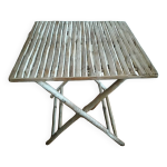 Table pliante trs originale en bambou