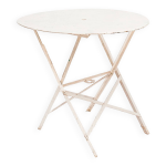 Table pliante ronde vintage en fer, france