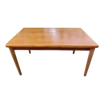 Table  rallonges en teck de henning kjaernulf, danemark 1960