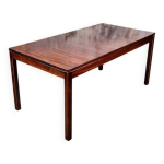 Table rectangulaire extensible scandinave en palissandre, 1960 Table rectangulaire extensible scandinave en palissandre, 1960