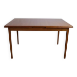 Table rectangulaire vintage en teck avec rallonges, suède 1960 Table rectangulaire vintage en teck avec rallonges, suède 1960