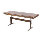 Table réglable en palissandre allemand de la marque emü, années 1960 Table réglable en palissandre allemand de la marque emü, années 1960