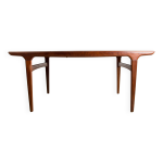 Table de repas danoise extensible en teck par johannes andersen, 1960