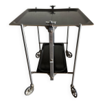 Table de repas desserte pliante textable de platex 1970