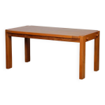 Table de repas en orme massif pour maison regain, 1980 Table de repas en orme massif pour maison regain, 1980