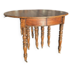 Table ronde 12 pieds en chêne avec 7 allonges / 20 personnes Table ronde 12 pieds en chêne avec 7 allonges / 20 personnes