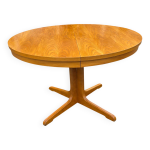 Table ronde baumann extensible en chêne des années 60 Table ronde baumann extensible en chêne des années 60