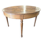 Table ronde en bois de brocante / table console