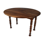 Table ronde bois massif 4 pieds
