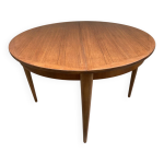 Table ronde extensible vintage en teck Table ronde extensible vintage en teck