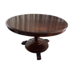 Table ronde, guridon en acajou