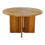 Table ronde en htre massif des ateliers seltz fin xxme