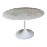 Table ronde en marbre de carrare arabescato Table ronde en marbre de carrare arabescato