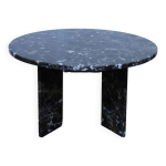 Table ronde en marbre marron