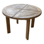 Table ronde en orme maison regain Table ronde en orme maison regain