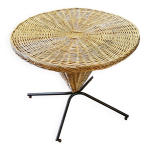 Table ronde en rotin