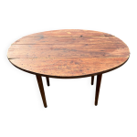 Table ronde rustique ancienne en bois