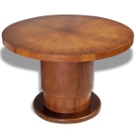 Table ronde de salon modulable art déco Table ronde de salon modulable art déco