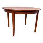 Table ronde scandinave vintage en teck ann�es 60
