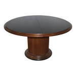 Table ronde de style art déco par grange vers 1980 Table ronde de style art déco par grange vers 1980