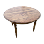 Table ronde style louis philippe en merisier